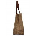 9220- CAMEL CANVAS TOTE BAG
